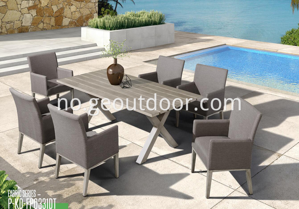 Concise outdoor and indoor common table and chair set